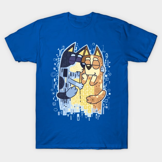 The Heelers Kiss blue T-Shirt by Olipop